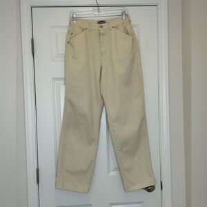 Vtg 80's Buckle Back Carpenter Canvas Cotton Pants Women's 10 Essentials Style